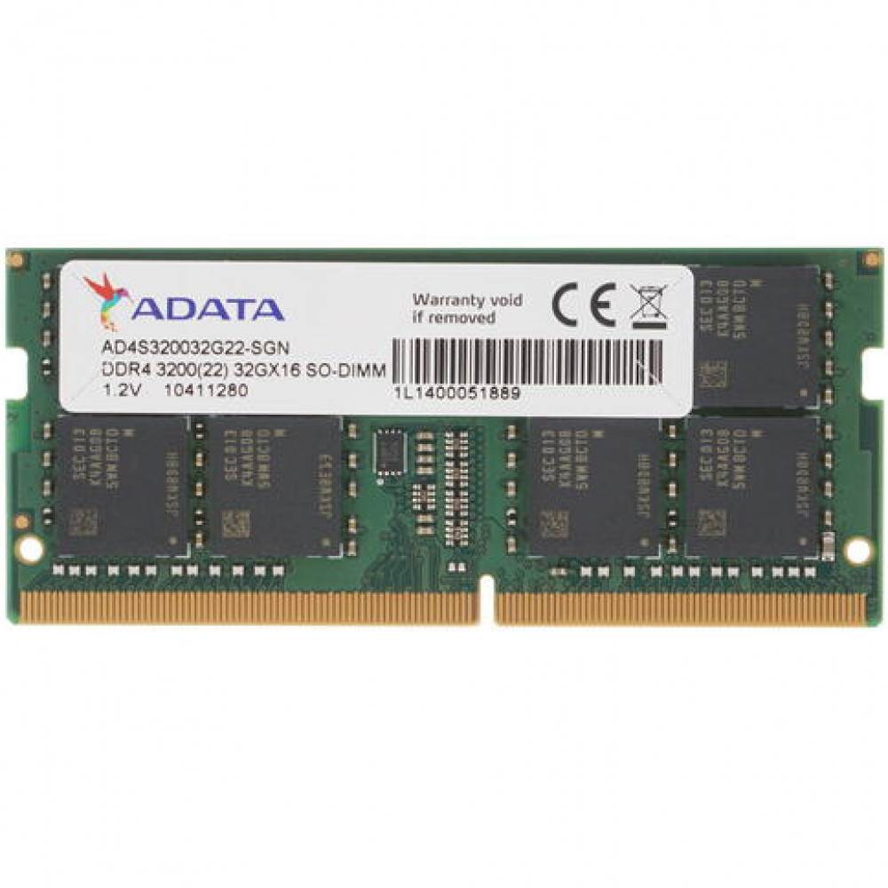 ОЗУ ADATA Premier AD4S320032G22-SGN SO-DIMM, DDR4, 32 Гб, 3200 МГц - миниатюра 3