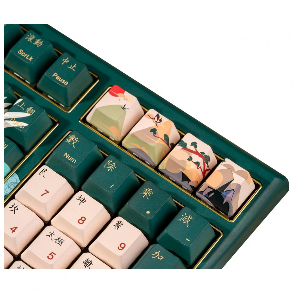 Клавиатура Varmilo Crane, VBM108, Wired, Multimedia, Gaming, Varmilo EC V2 Sakura, Green, USB 390220 Проводная, USB - миниатюра 7