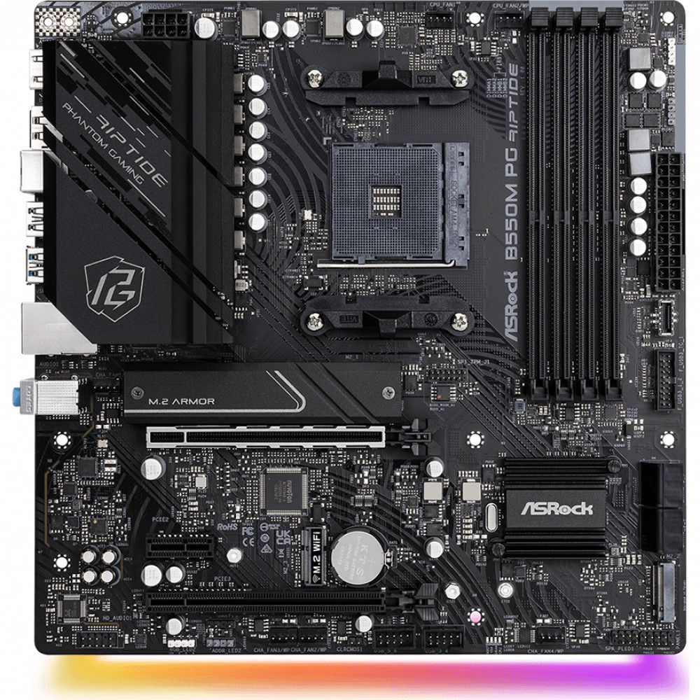 Материнская плата ASRock B550M PG RIPTIDE Micro-ATX, AMD AM4 - миниатюра 6