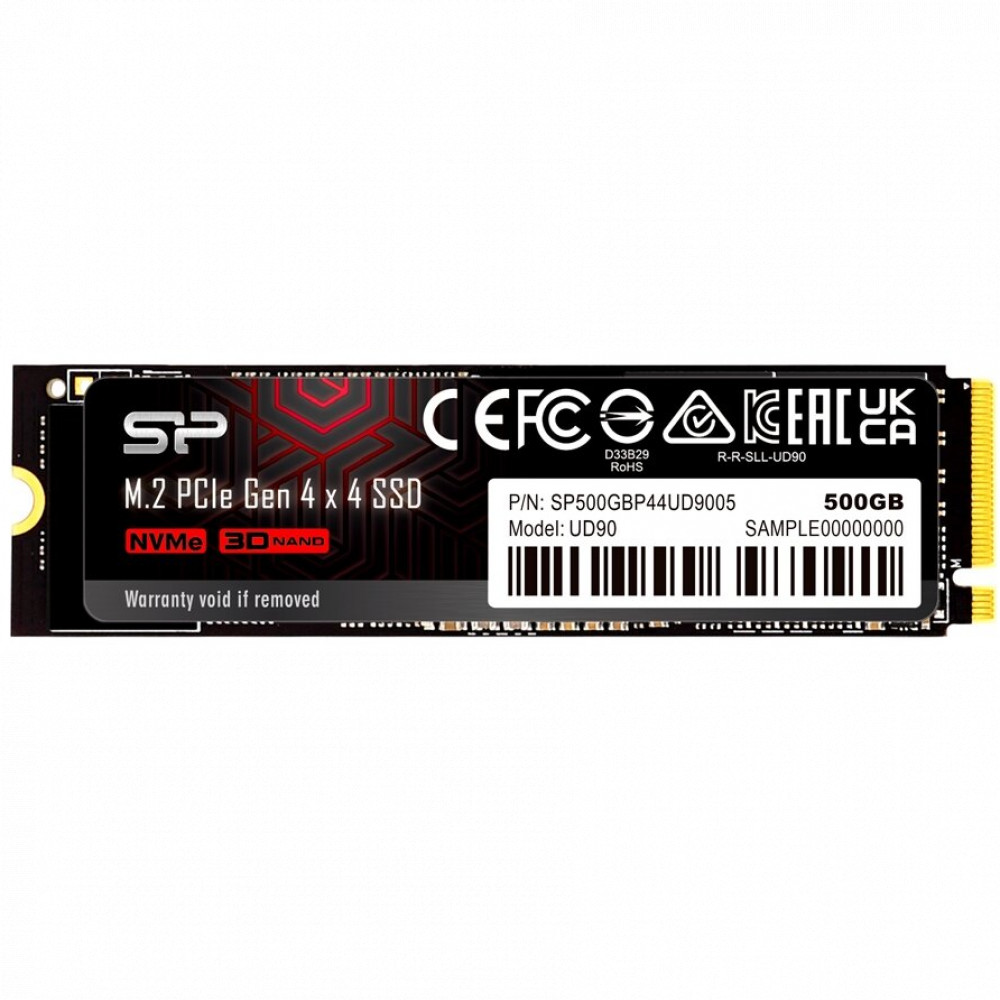 Жесткий диск Silicon Power UD90 SP500GBP44UD9005 SSD (твердотельные), 500 ГБ, M.2, PCIe - миниатюра 2
