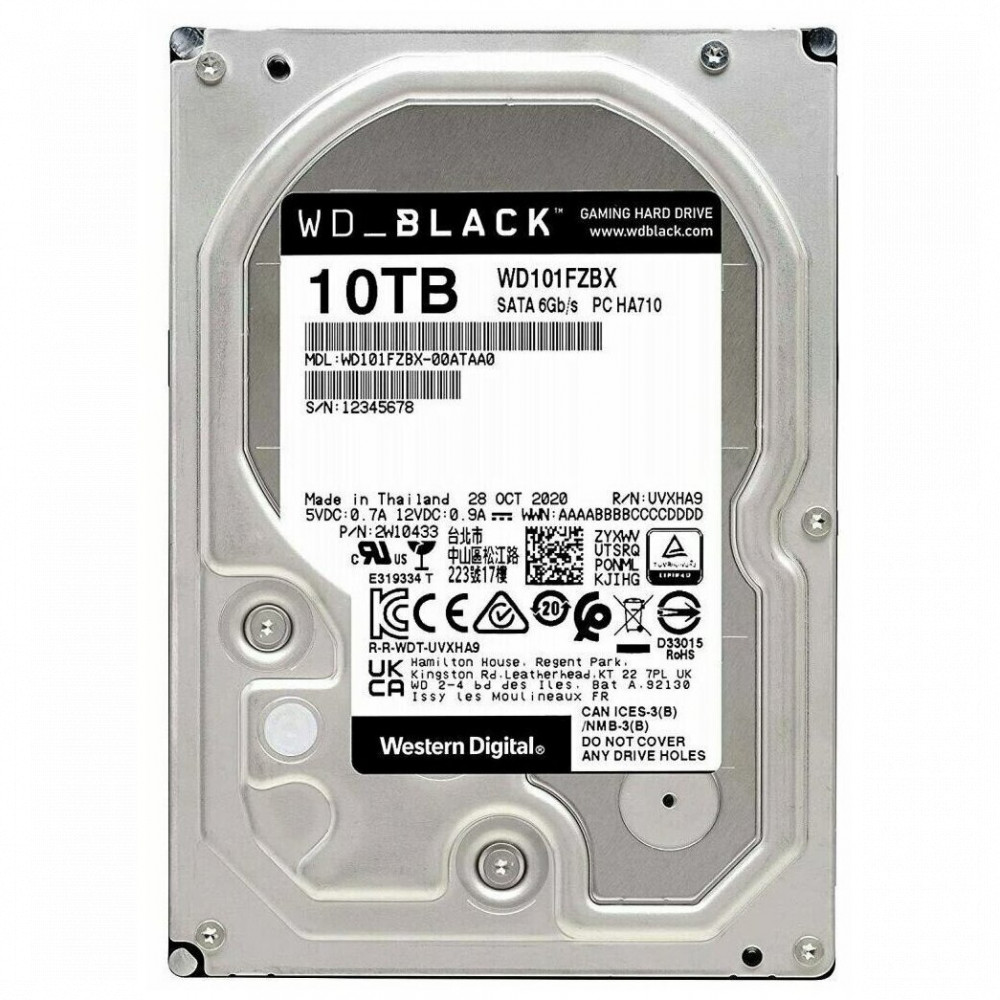 Жесткий диск Western Digital Black WD101FZBX HDD (классические), 10 ТБ, 3.5 дюйма, SATA - миниатюра 5