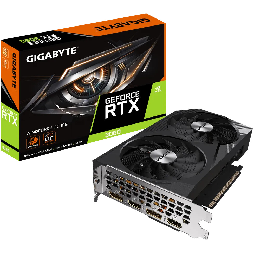 Видеокарта Gigabyte RTX 3060 WINDFORCE OC GV-N3060WF2OC-12GD 12 ГБ - миниатюра 12