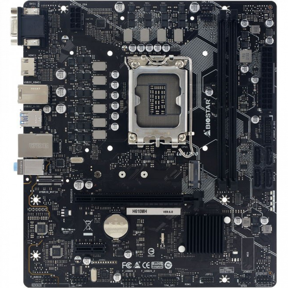 Материнская плата BIOSTAR H610MH Micro-ATX, LGA 1700 - миниатюра 5