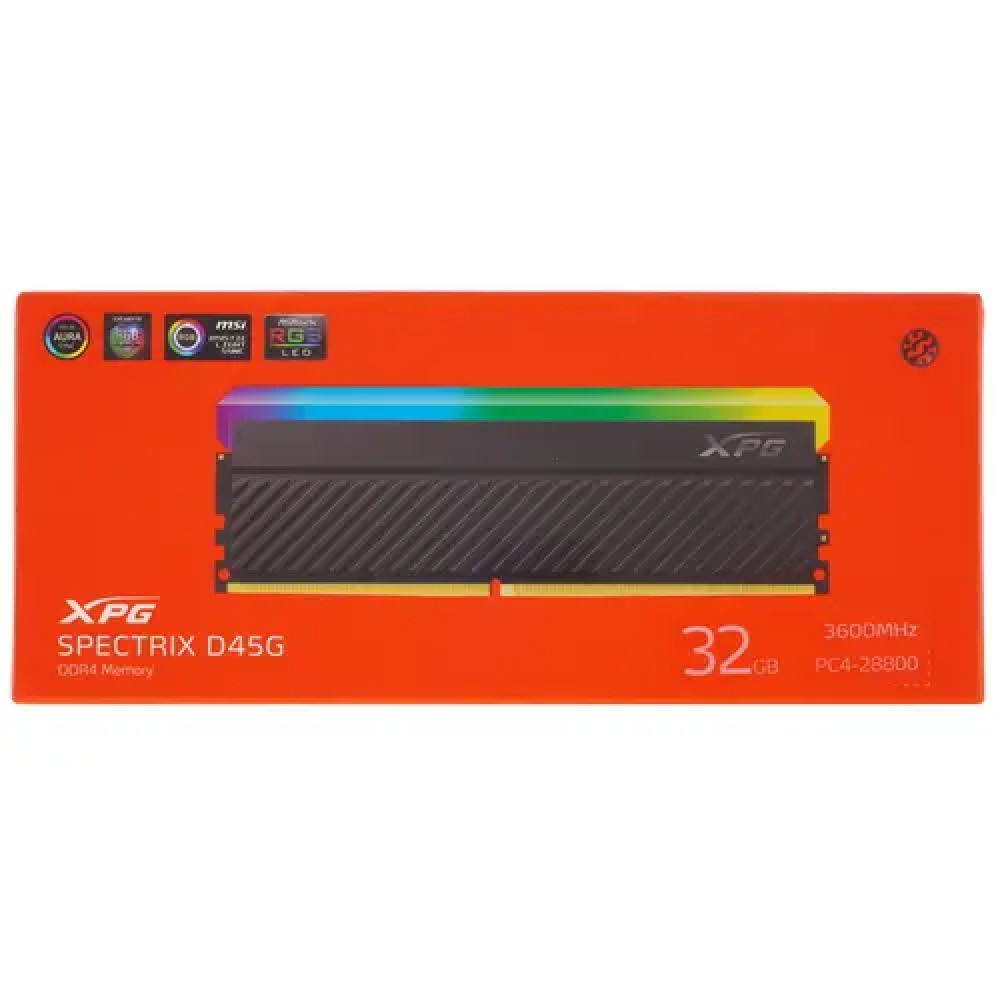 ОЗУ ADATA XPG Spectrix D45G RGB AX4U360032G18I-CBKD45G DIMM, DDR4, 32 Гб, 3600 МГц - миниатюра 6
