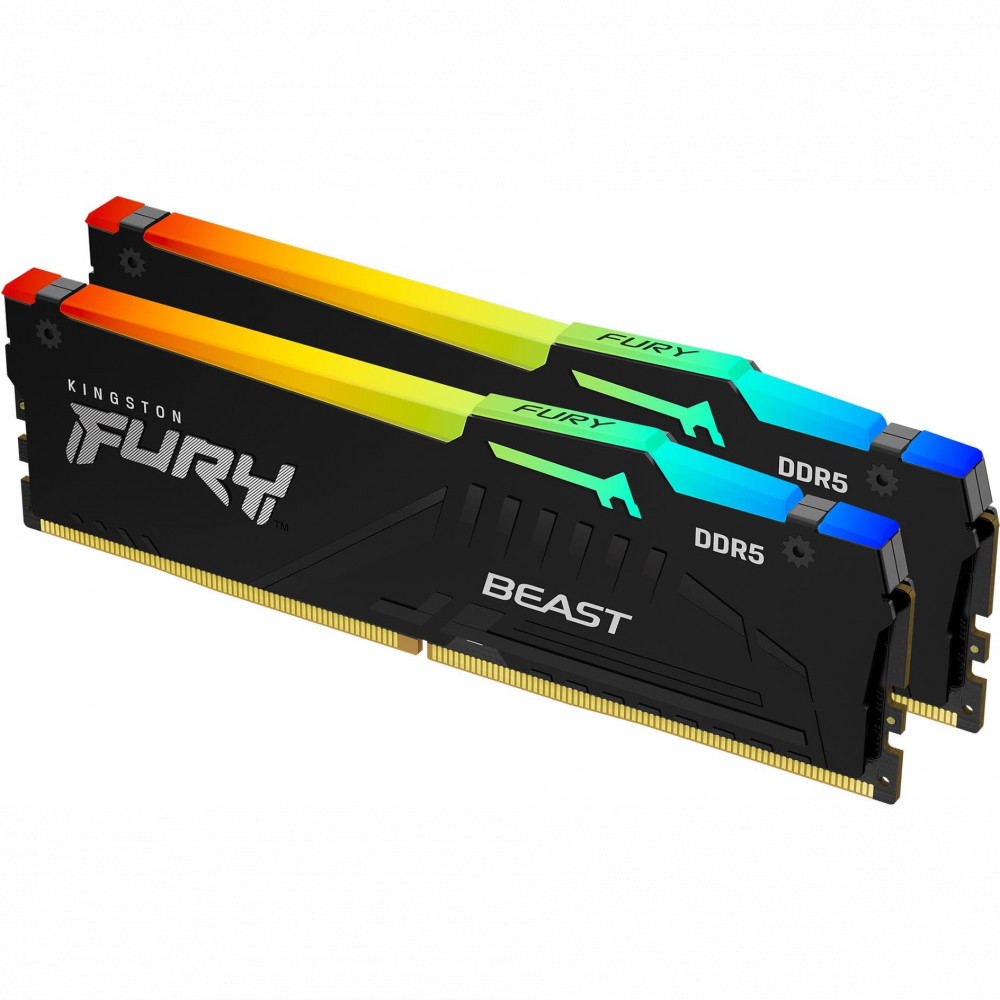 ОЗУ Kingston 2x32GB KF552C40BBAK2-64 DIMM, DDR5, 64 Гб (2 х 32 Гб), 5200 МГц - миниатюра 4