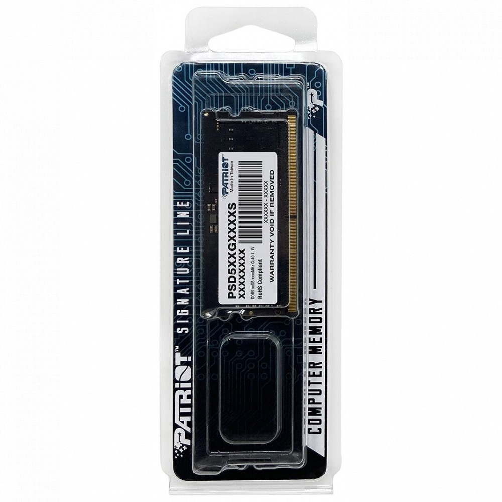 ОЗУ Patriot PSD58G480041S SO-DIMM, DDR5, 8 Гб, 4800 МГц - миниатюра 4