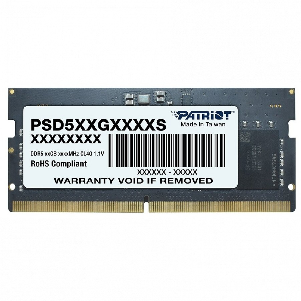 ОЗУ Patriot PSD58G480041S SO-DIMM, DDR5, 8 Гб, 4800 МГц - миниатюра 3