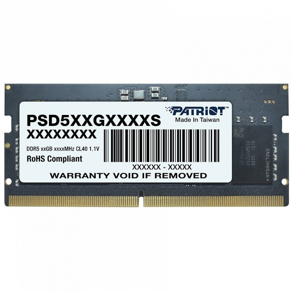 ОЗУ Patriot 16Gb PSD516G480081S SO-DIMM, DDR5, 16 Гб, 4800 МГц - миниатюра 3