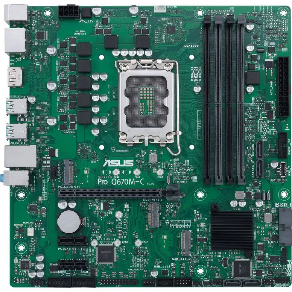 Материнская плата Asus PRO Q670M-C-CSM Micro-ATX, LGA 1700 - миниатюра 6