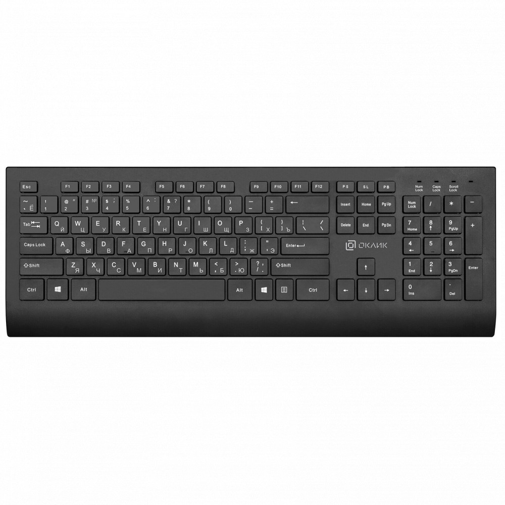 Клавиатура Oklick 155M 1678057 Проводная, USB - миниатюра 2