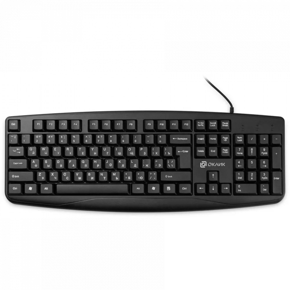 Клавиатура Oklick 105M 1678092 Проводная, USB - миниатюра 4