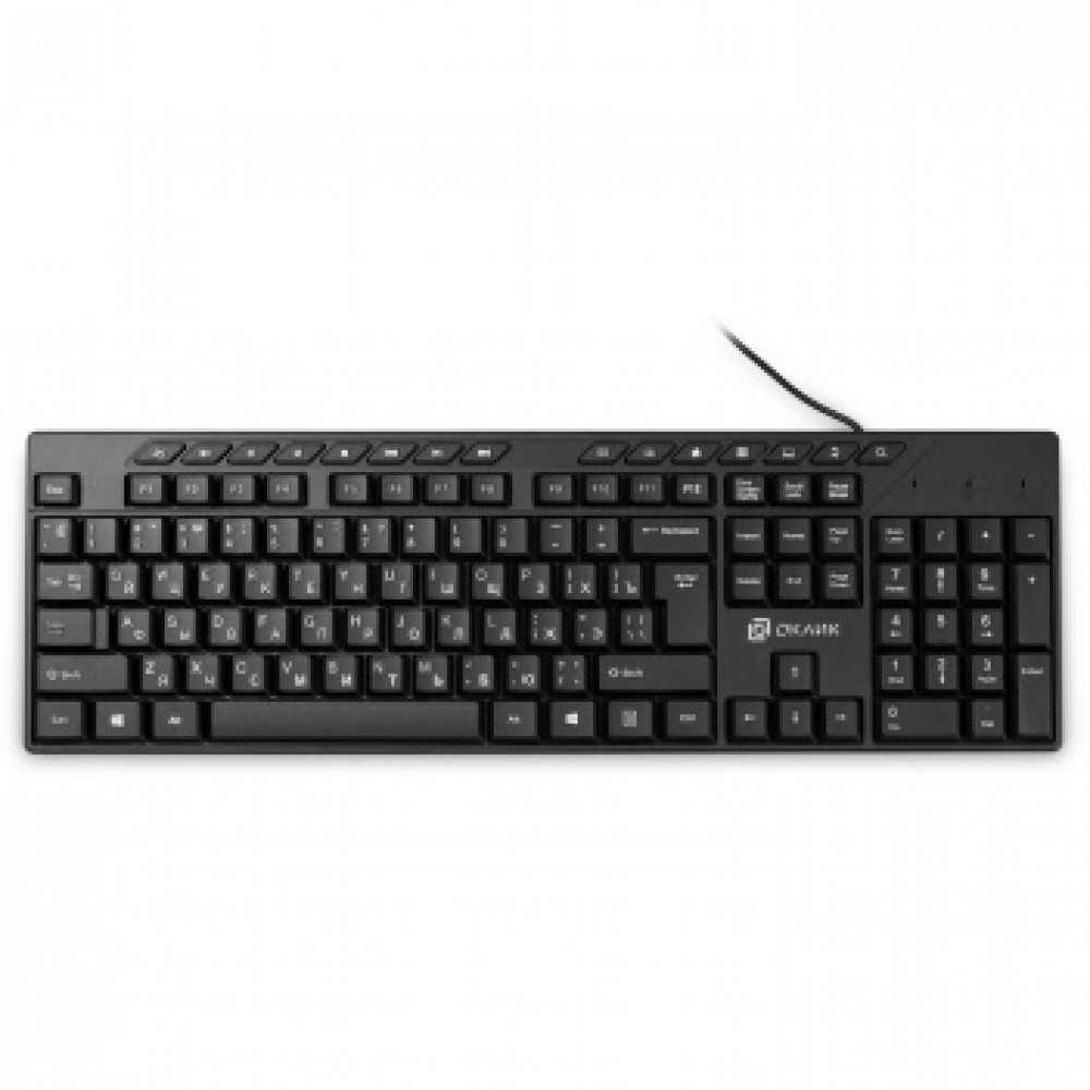 Клавиатура Oklick 125M 1678108 Проводная, USB - миниатюра 2