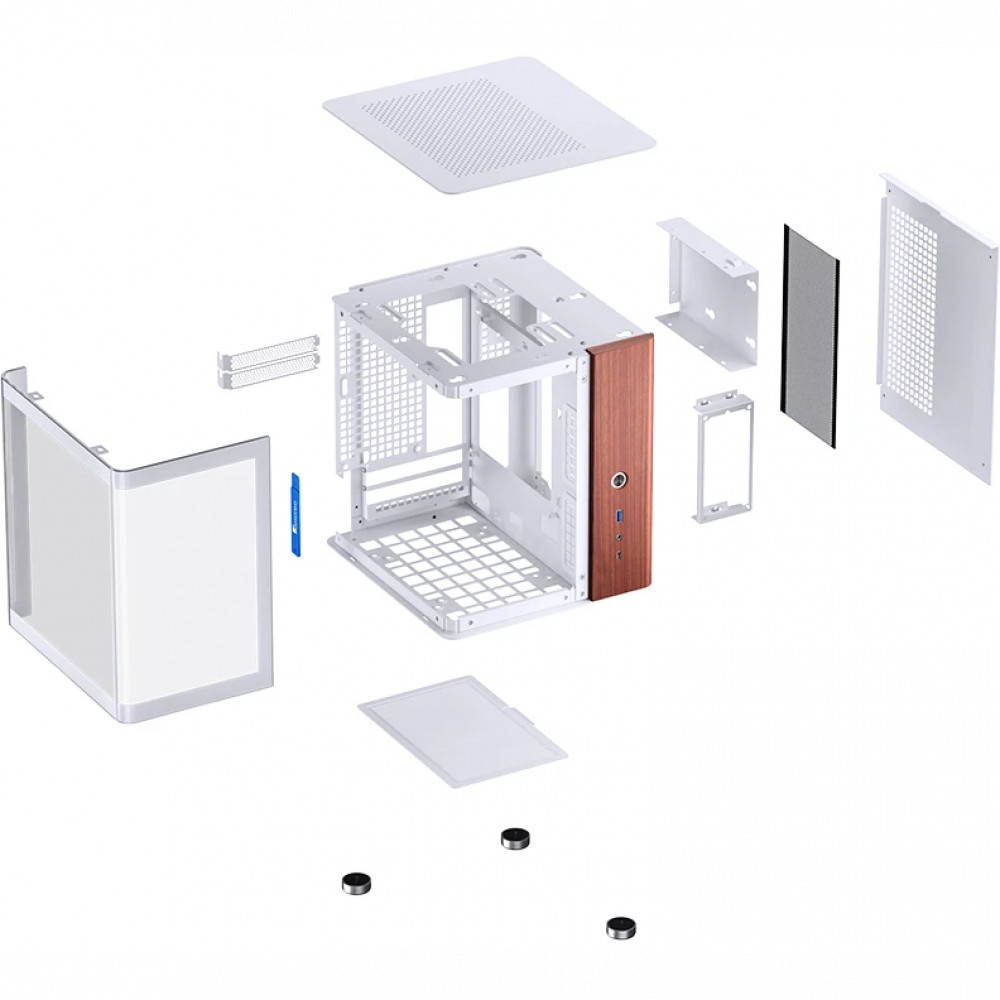 Корпус Jonsbo TK-0 White Mini-Tower - миниатюра 8