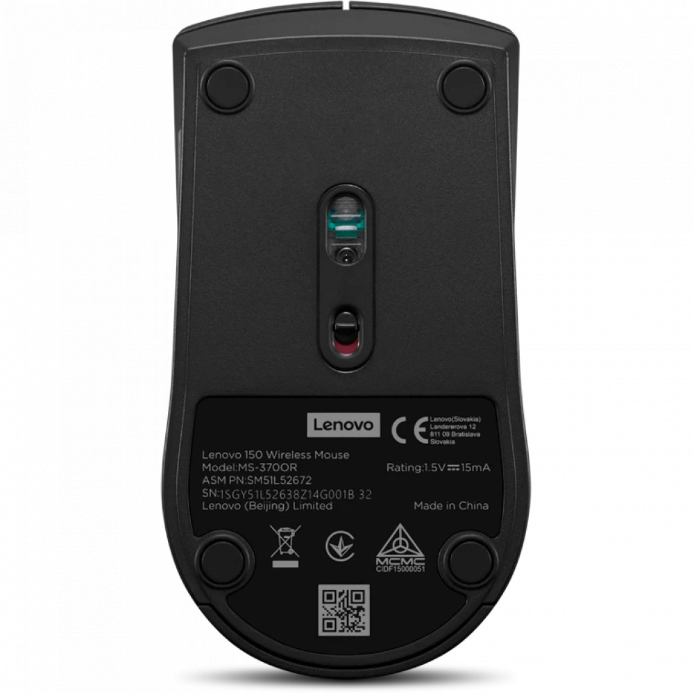 Мышь Lenovo 150 Black GY51L52638 Бюджетные, Беспроводная - миниатюра 10