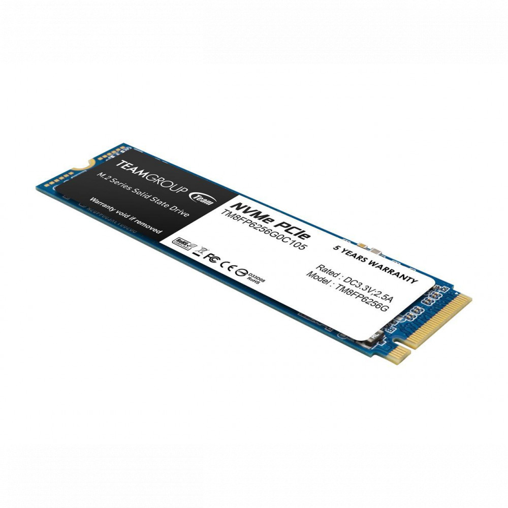 Жесткий диск Team Group MP33 TM8FP6256G0C101 SSD (твердотельные), 256 ГБ, M.2, PCIe - миниатюра 5