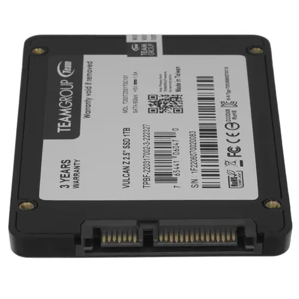 Жесткий диск Team Group T-FORCE VULKAN Z T253TZ001T0C101 SSD (твердотельные), 1 ТБ, 2.5 дюйма, SATA - миниатюра 6