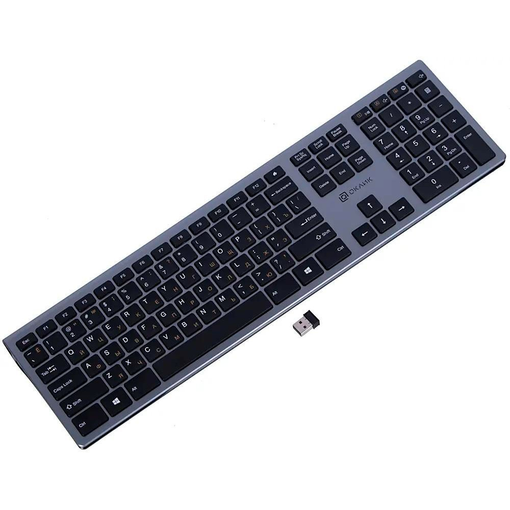 Клавиатура Oklick 890S 1784239 Беспроводная, USB - миниатюра 5