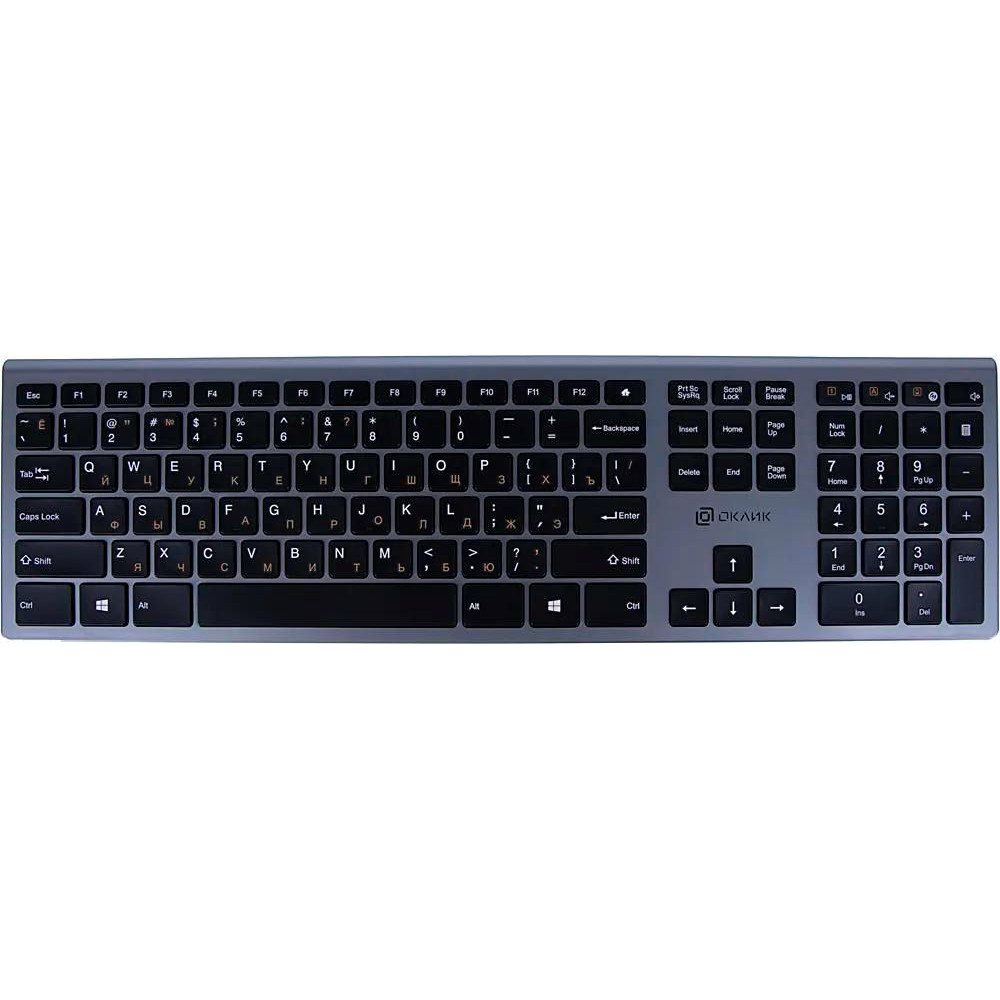 Клавиатура Oklick 890S 1784239 Беспроводная, USB - миниатюра 8