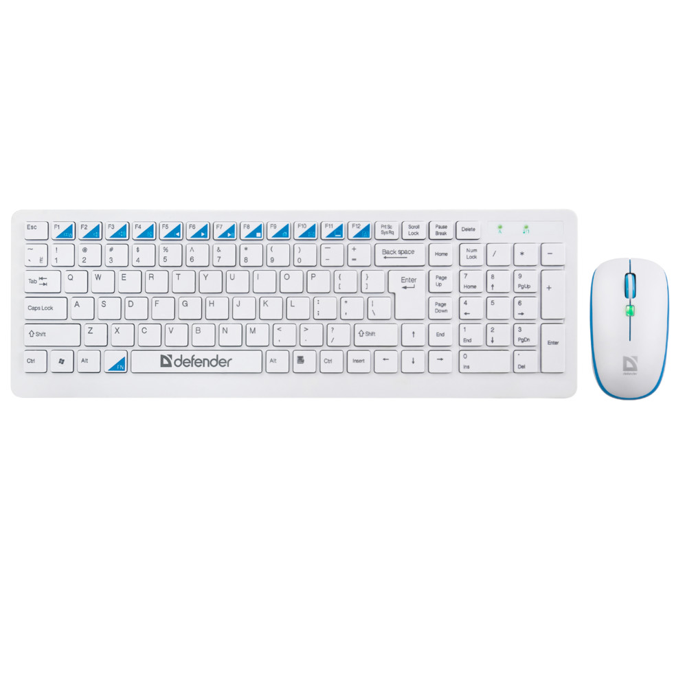 Клавиатура + мышь Defender Skyline 895 Wireless - White 45895 - миниатюра 2