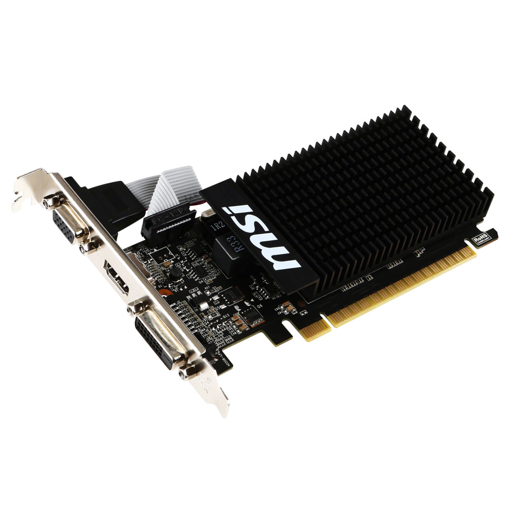 Видеокарта MSI GeForce GT 710 2GD3H LP 2 ГБ - миниатюра 4