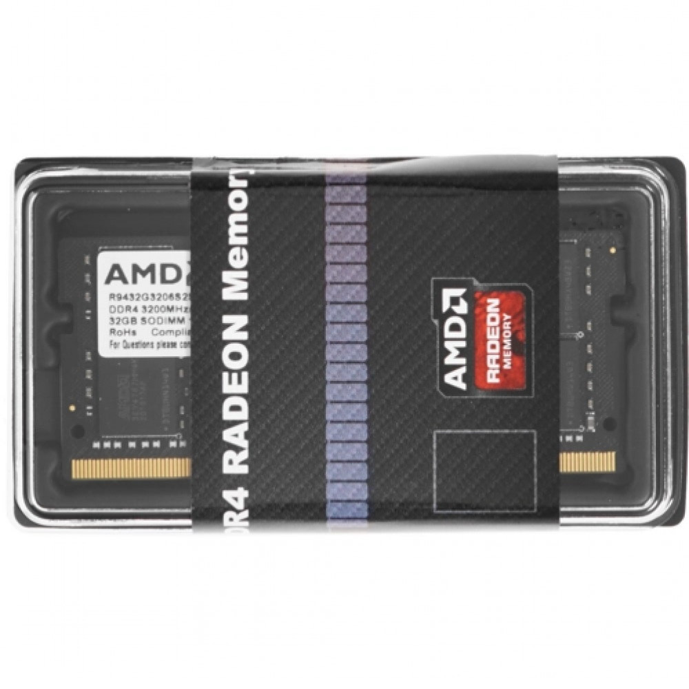 ОЗУ AMD 32GB R9432G3206S2S-U SO-DIMM, DDR4, 32 Гб, 3200 МГц - миниатюра 4