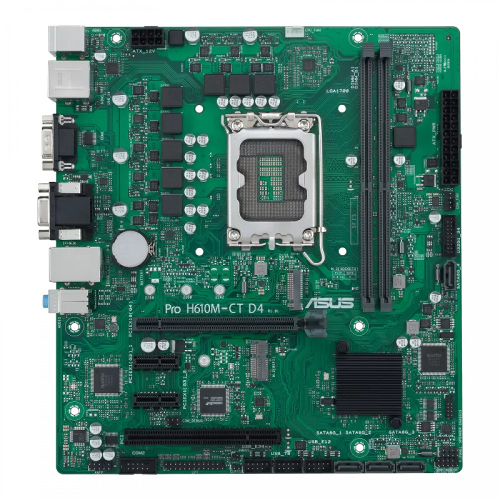 Материнская плата Asus PRO H610M-C D4-CSM 90MB1A30-M0EAYC Mini-ATX, LGA 1700 - миниатюра 6