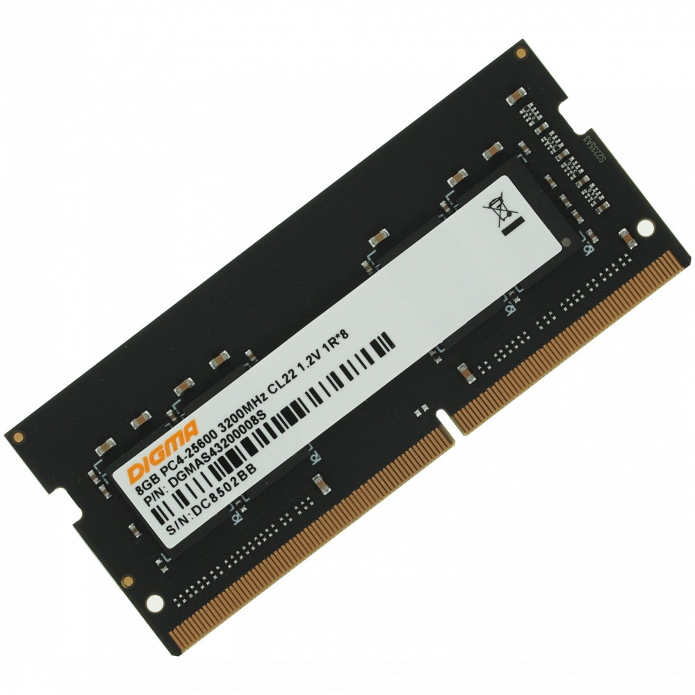ОЗУ Digma DGMAS43200008S SO-DIMM, DDR4, 8 Гб, 3200 МГц - миниатюра 3