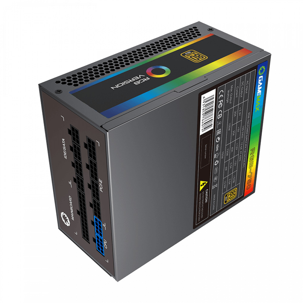 Блок питания GameMax RGB 750W Rainbow 210507000035 750 Вт - миниатюра 10