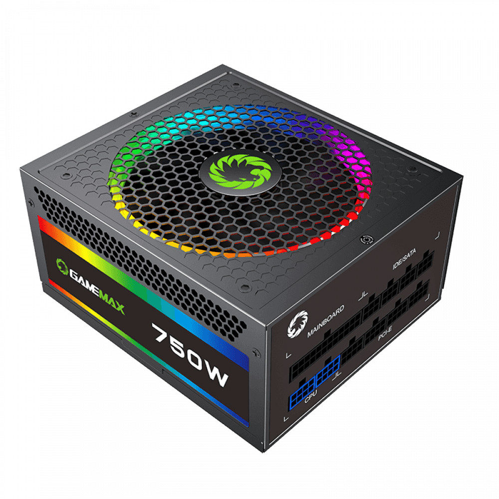 Блок питания GameMax RGB 750W Rainbow 210507000035 750 Вт - миниатюра 7