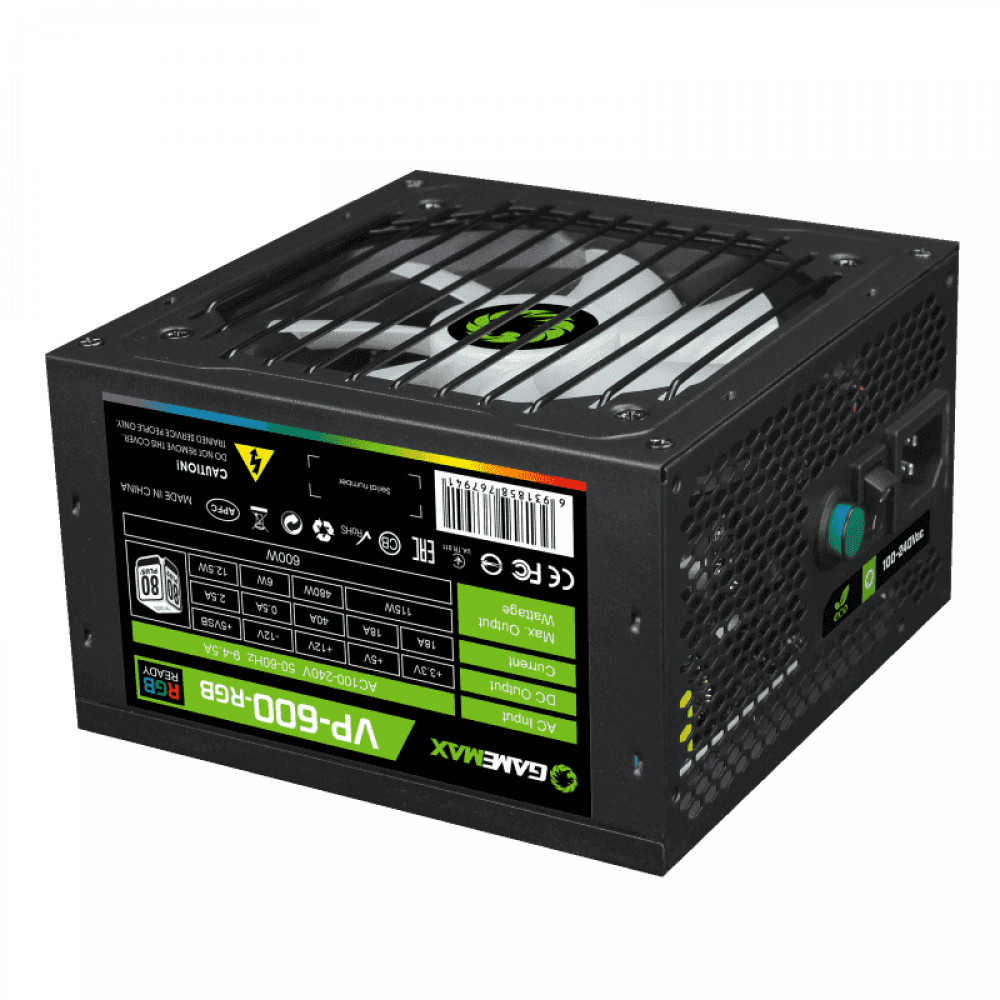 Блок питания GameMax VP 600W RGB M 213105500020 600 Вт, 80+ Bronze - миниатюра 9