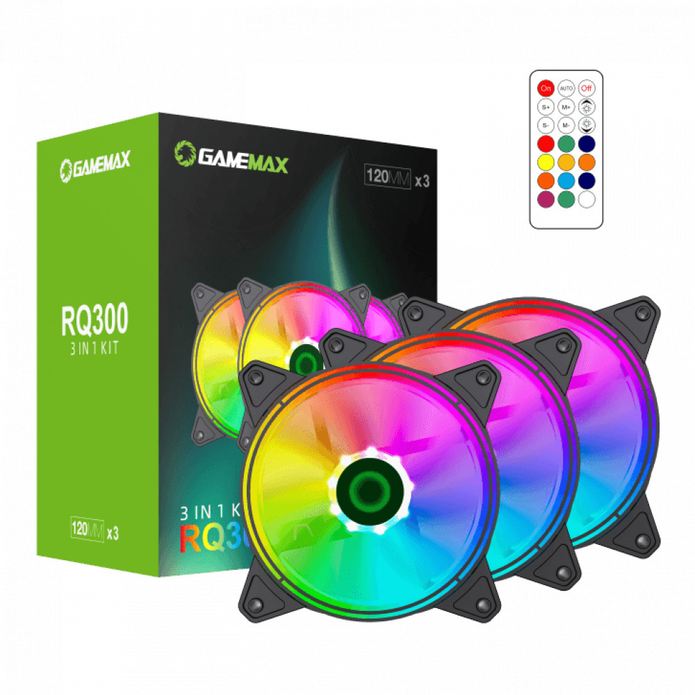 Система охлаждения GameMax RQ300 (3-Fan Pack) 14050101103 Для системного блока - миниатюра 8