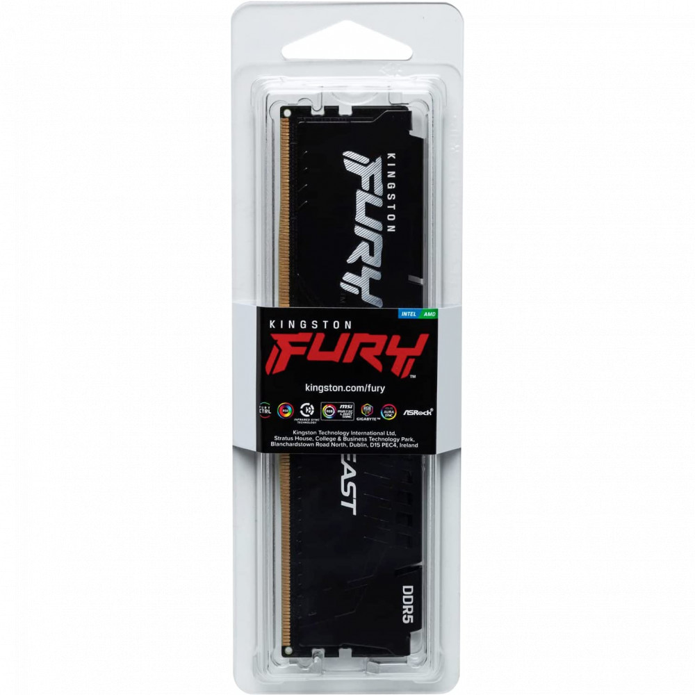 ОЗУ Kingston Fury Beast KF552C40BB-8 DIMM, DDR5, 8 Гб, 5200 МГц - миниатюра 11