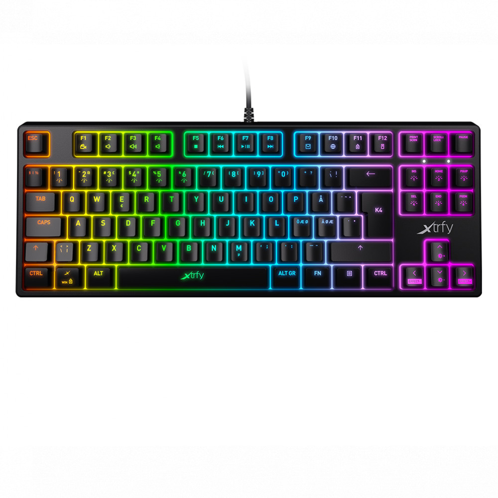 Клавиатура Xtrfy K4 TKL RGB Kailh Red XG-K4-RGB-TKL-R-RUS Проводная, USB - миниатюра 5