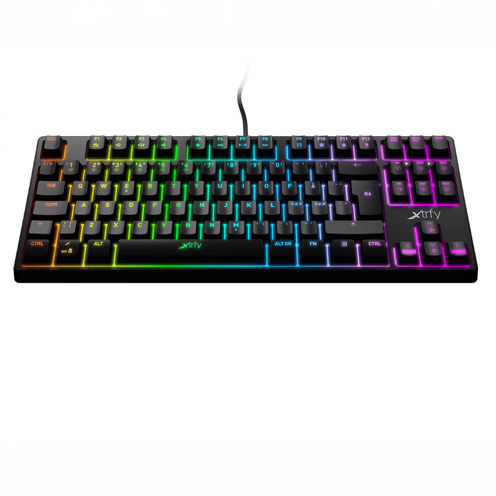Клавиатура Xtrfy K4 TKL RGB Kailh Red XG-K4-RGB-TKL-R-RUS Проводная, USB - миниатюра 6
