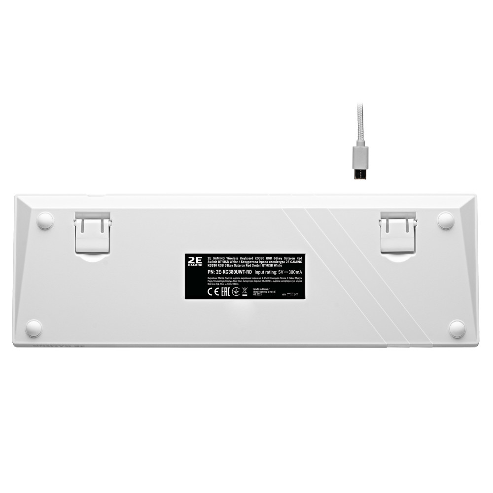Клавиатура 2E GAMING KG380 RGB 2E-KG380UWT-BL Беспроводная, Bluetooth - миниатюра 8