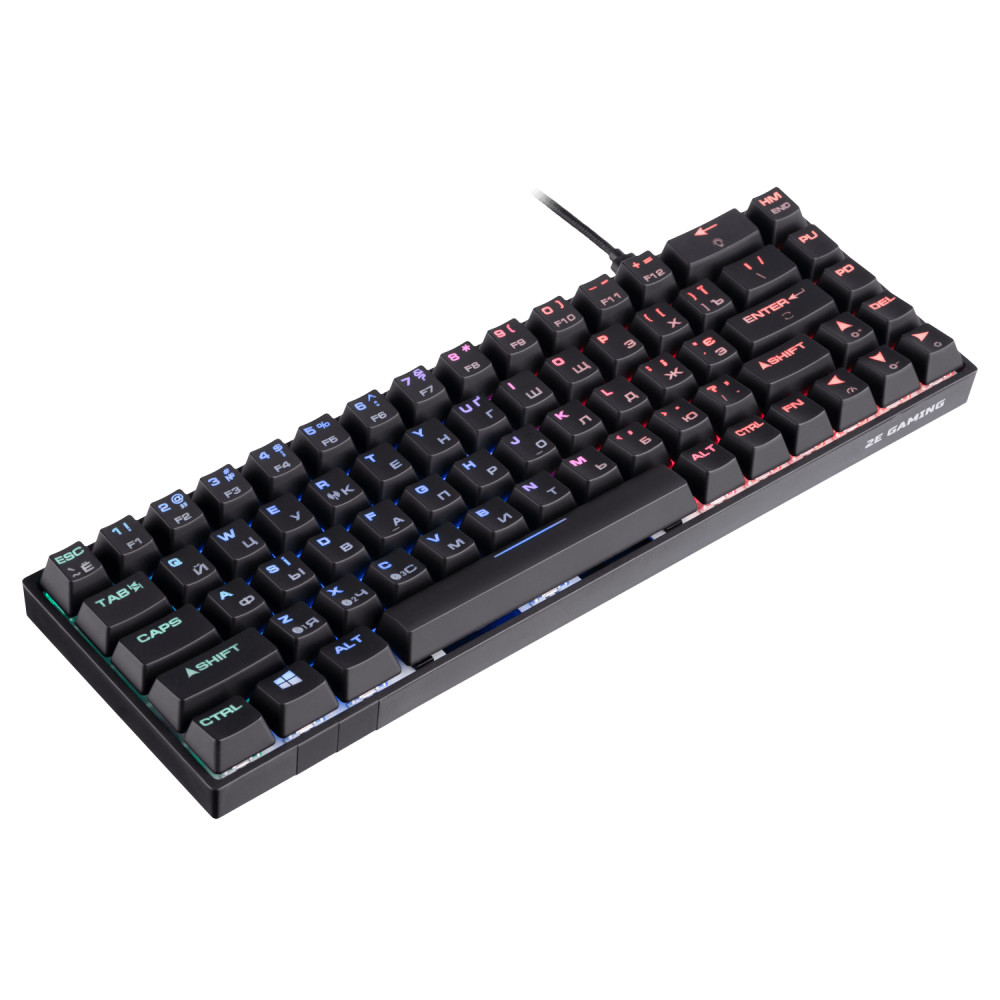 Клавиатура 2E GAMING KG380 RGB Black Ukr 2E-KG380UBK-BL Проводная, USB - миниатюра 5