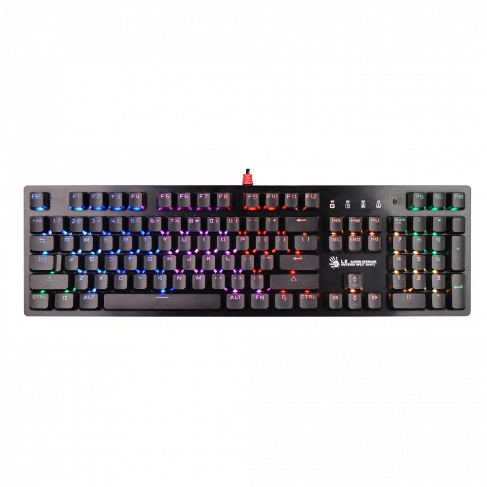 Клавиатура A4Tech B820R BLACK (BLUE SWITCH) Проводная, USB - миниатюра 4