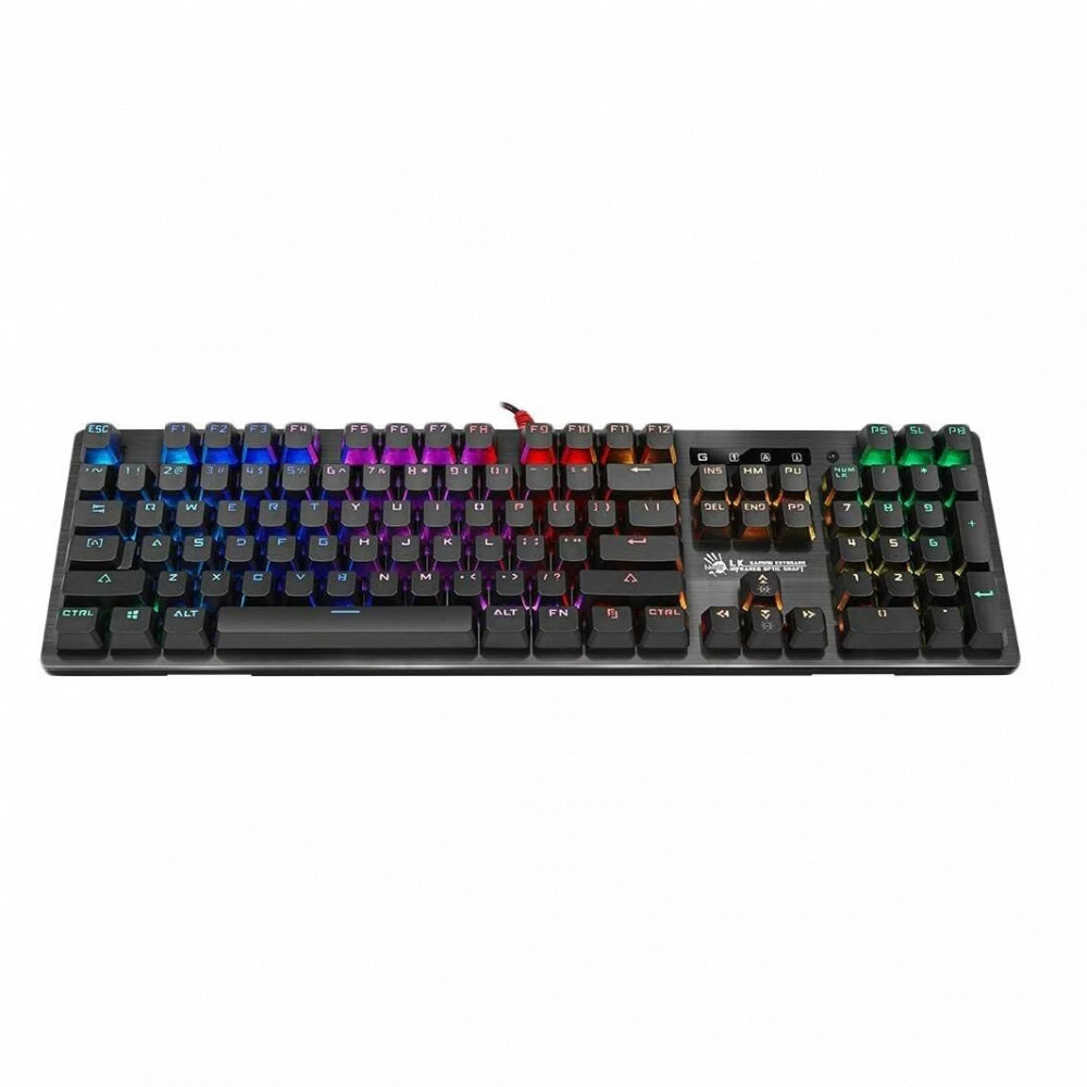 Клавиатура A4Tech B820R BLACK (BLUE SWITCH) Проводная, USB - миниатюра 5