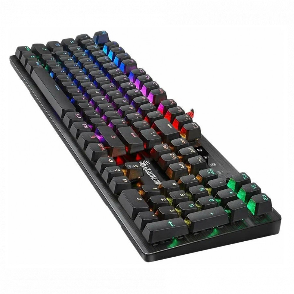 Клавиатура A4Tech B820R BLACK (BLUE SWITCH) Проводная, USB - миниатюра 6