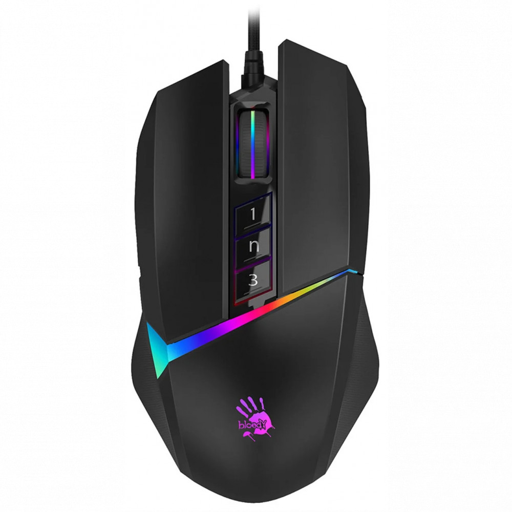 Мышь A4Tech W60 Max W60 MAX STONE BLACK Игровые, Проводная - миниатюра 3