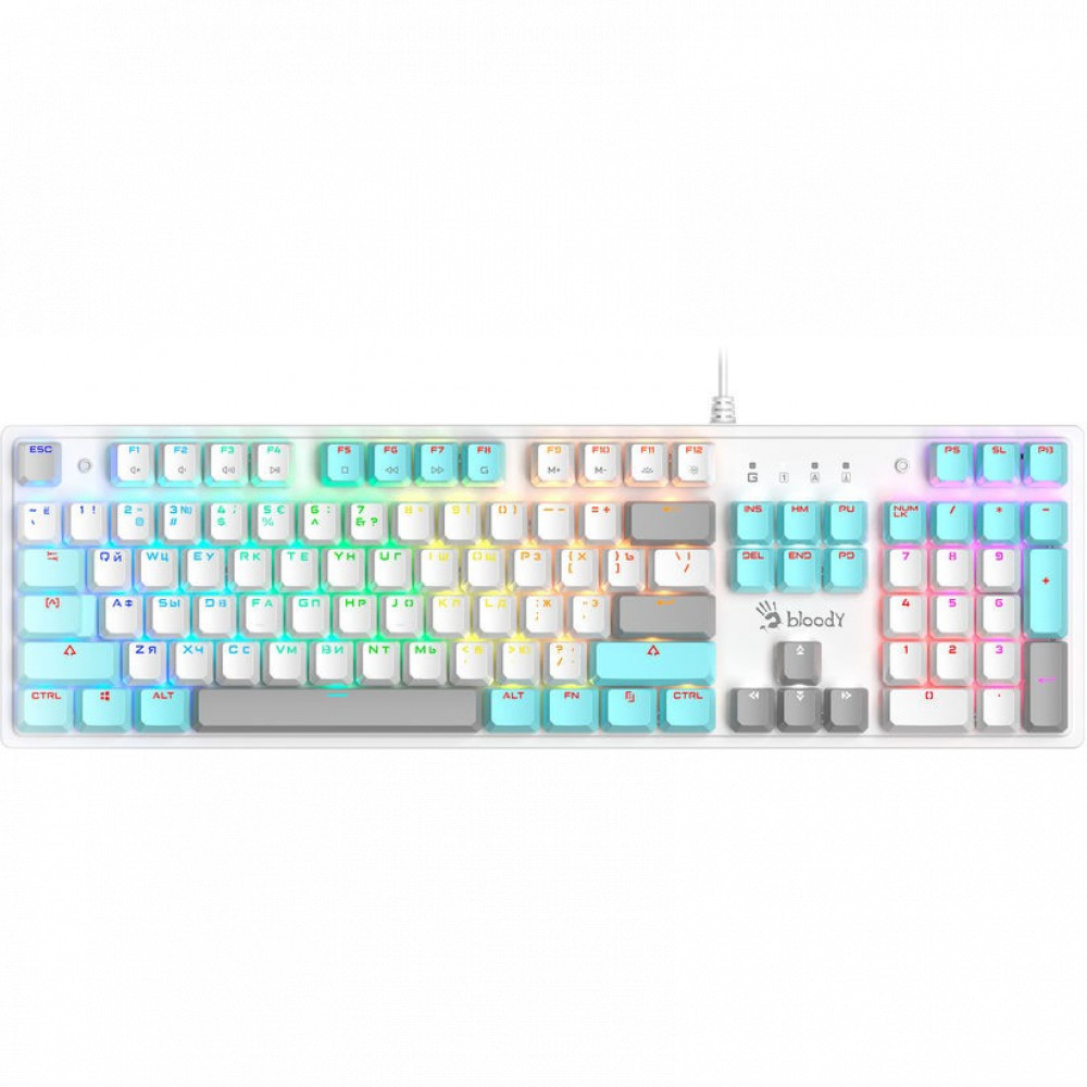 Клавиатура A4Tech S510N S510N (ICY WHITE ) Проводная, USB - миниатюра 5
