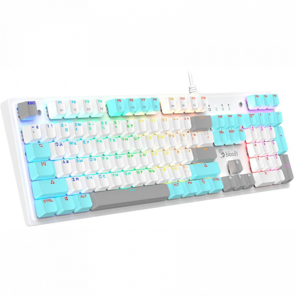 Клавиатура A4Tech S510N S510N (ICY WHITE ) Проводная, USB - миниатюра 6