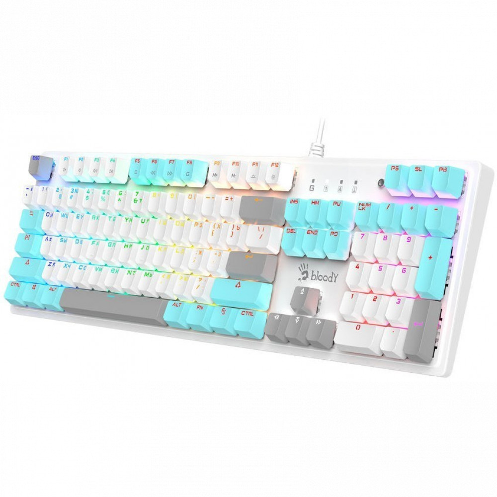 Клавиатура A4Tech S510N S510N (ICY WHITE ) Проводная, USB - миниатюра 7