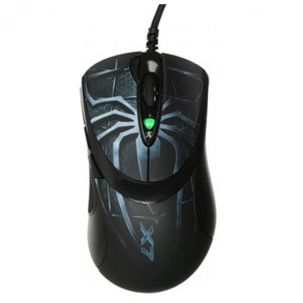 Мышь A4Tech Oscar Editor XL-747H рисунок/голубой XL-747H (BLUE SPIDER) Игровые, Проводная - миниатюра 4
