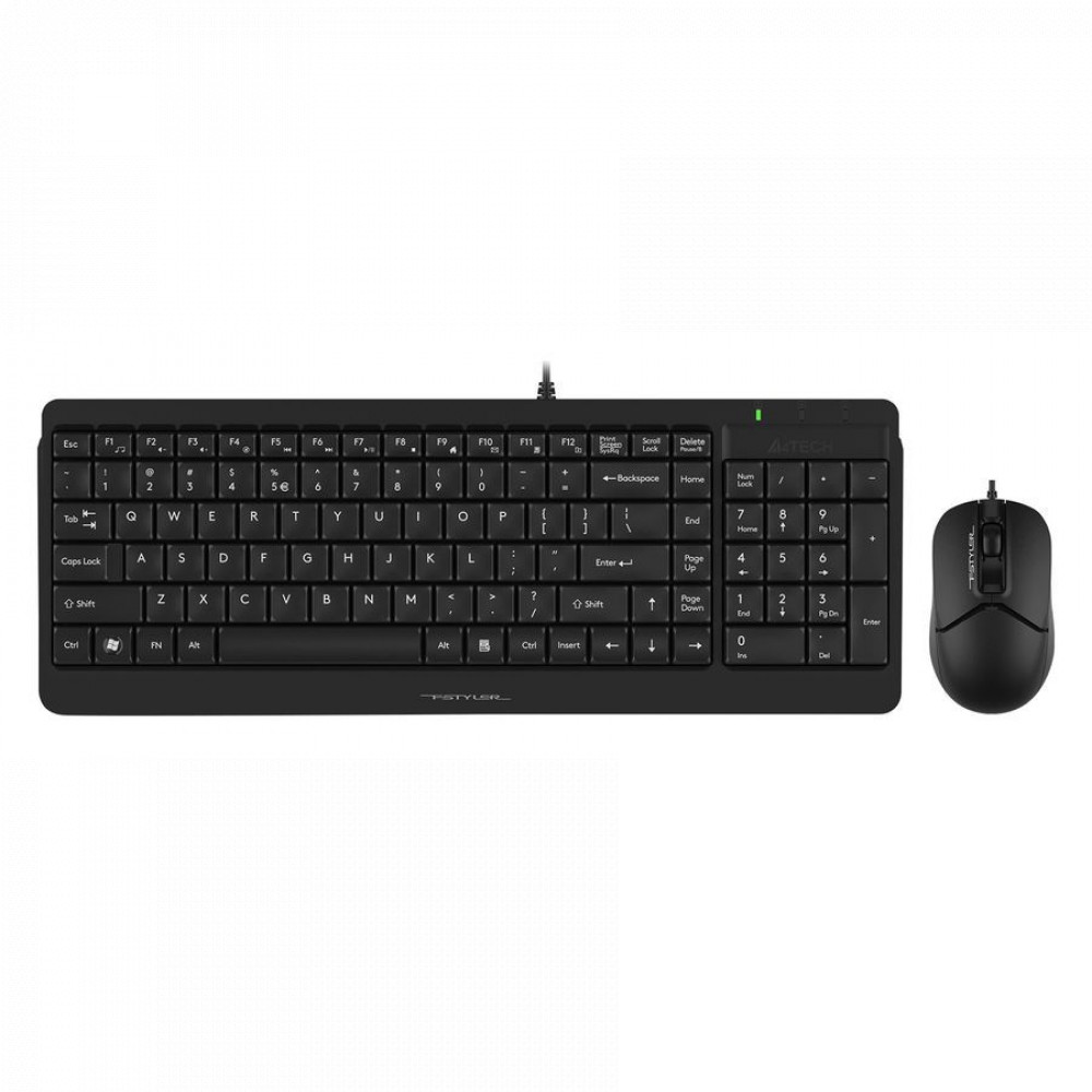 Клавиатура + мышь A4Tech Fstyler F1512 F1512 BLACK - миниатюра 9