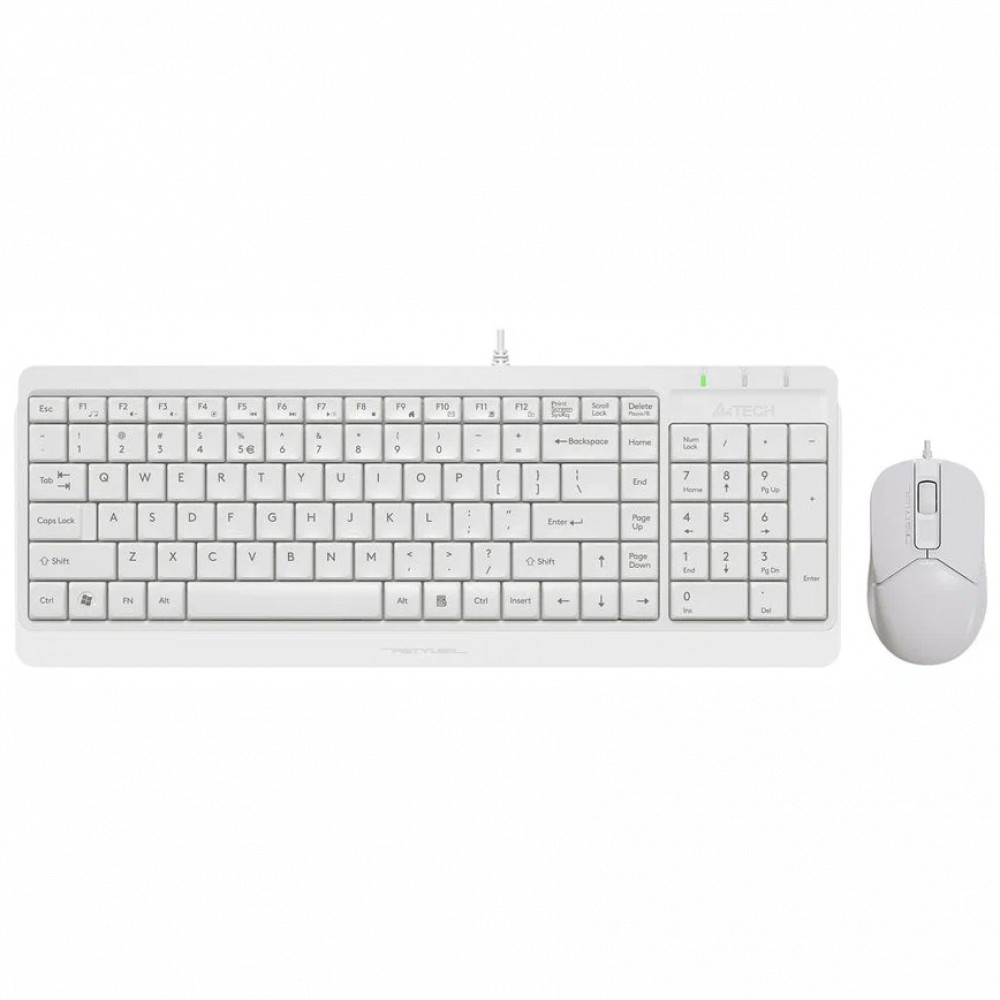 Клавиатура + мышь A4Tech Fstyler F1512 F1512 WHITE - миниатюра 8