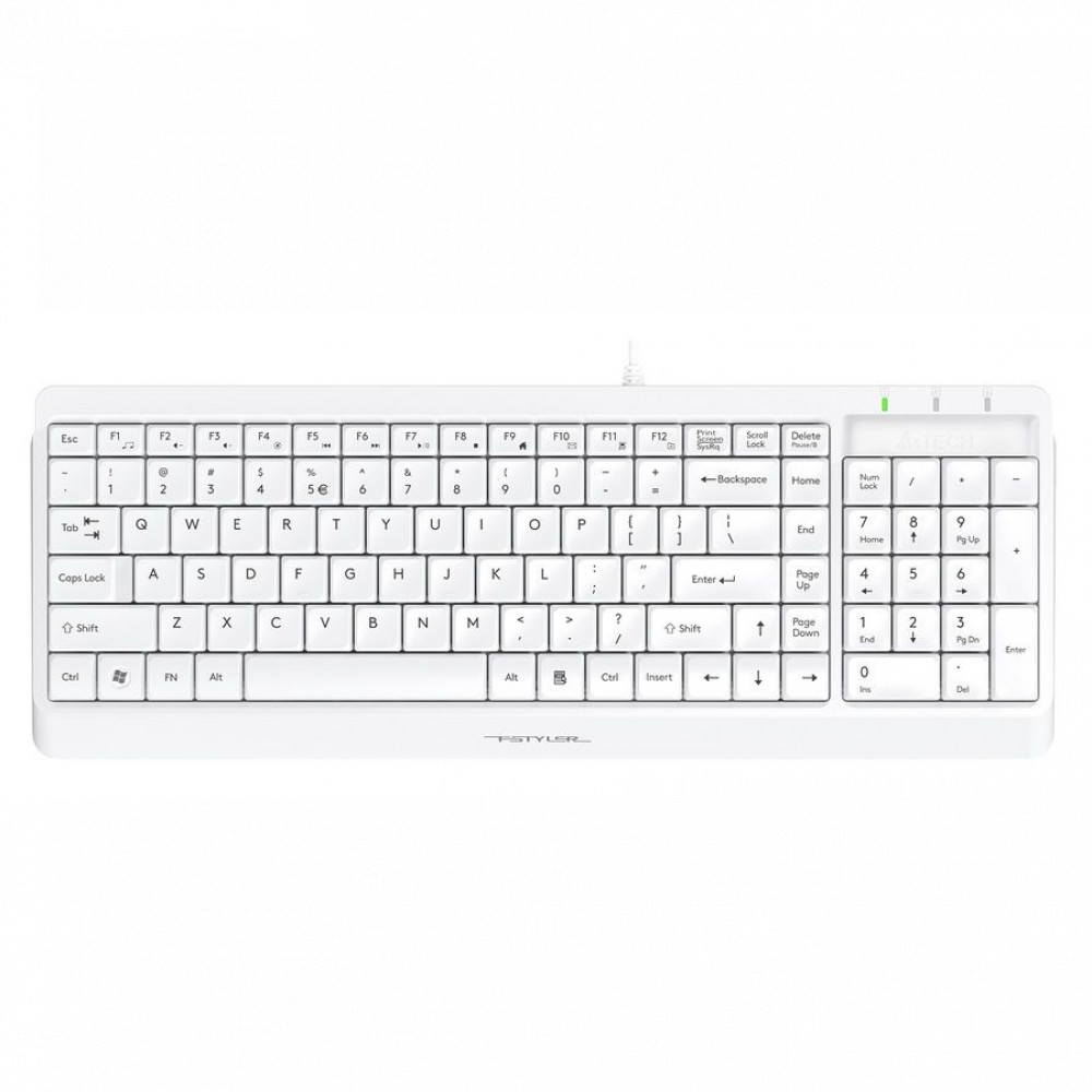 Клавиатура + мышь A4Tech Fstyler F1512 F1512 WHITE - миниатюра 13
