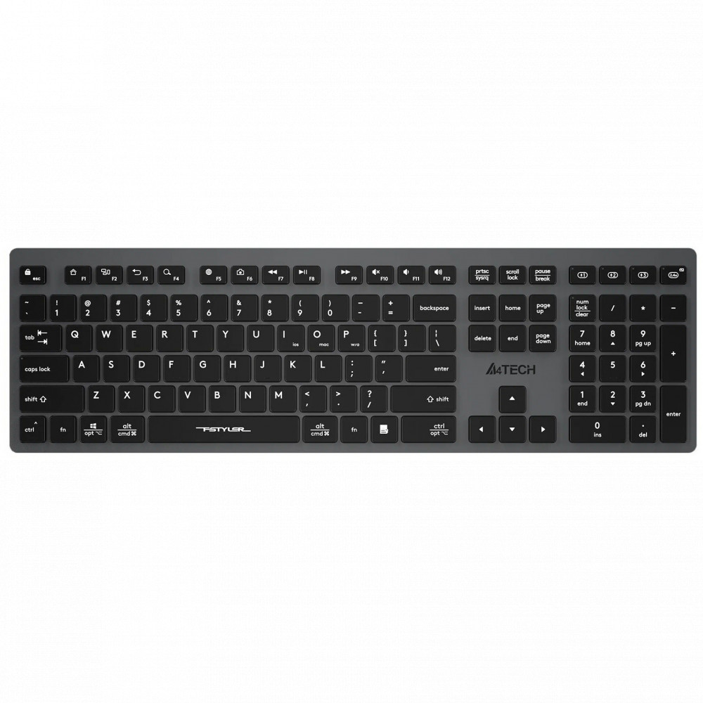 Клавиатура A4Tech FBX50C GREY Беспроводная, Bluetooth - миниатюра 3