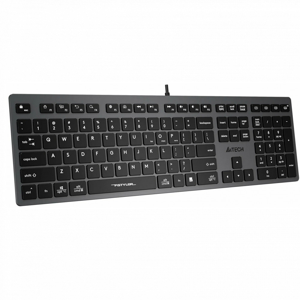 Клавиатура A4Tech FX50 GREY Проводная, USB - миниатюра 3