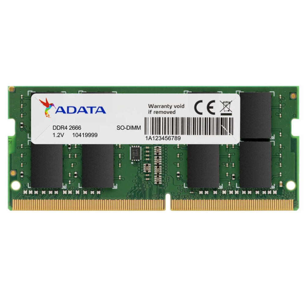 ОЗУ ADATA AD4S26668G19-BGN SO-DIMM, DDR4, 8 Гб, 2666 МГц - миниатюра 2